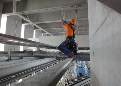 Montage in der Höhe, Elektroinstallation Brandmelder