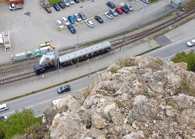 Klicken, um das Bild zu vergrößern Felsräumungen und Kontrolle von Steinschlagschutznetzen