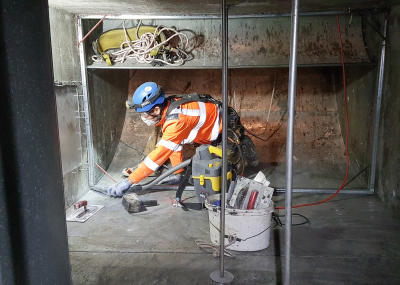 Isolation eines Lüftungsschachtes mit FOAMGLAS T3+