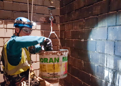 Isolation eines Lüftungsschachtes mit FOAMGLAS T3+